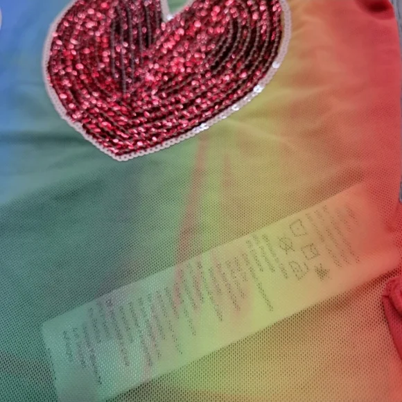 Iron Fist Rainbow Heart Sequin Top - Picture 4 of 8